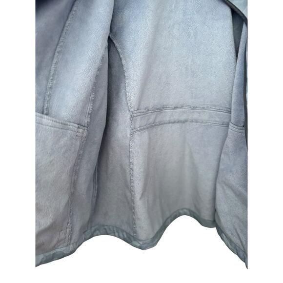 Free Country Women XL Hood  Softshell Jacket – Light Blue Camo – Zip Up Fleece - Picture 6 of 10